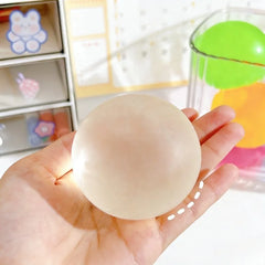 Squishy White Transparent Maltose Squeeze Toy Soft Mochi Anti Stress Fidget Toy Simulate detail view