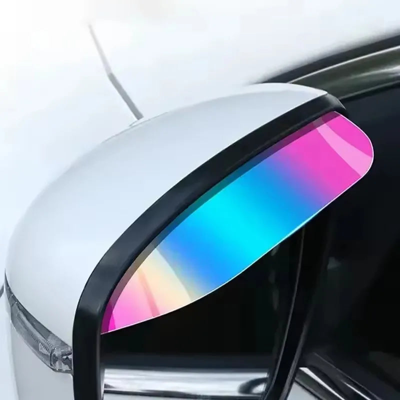 Carbon Fiber Rearview Mirror Rain Shield 2 Pcs