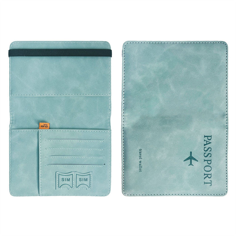 RFID Vintage PU Leather Passport Holder – Multi-Function Travel Wallet - Onlytenbucks.com