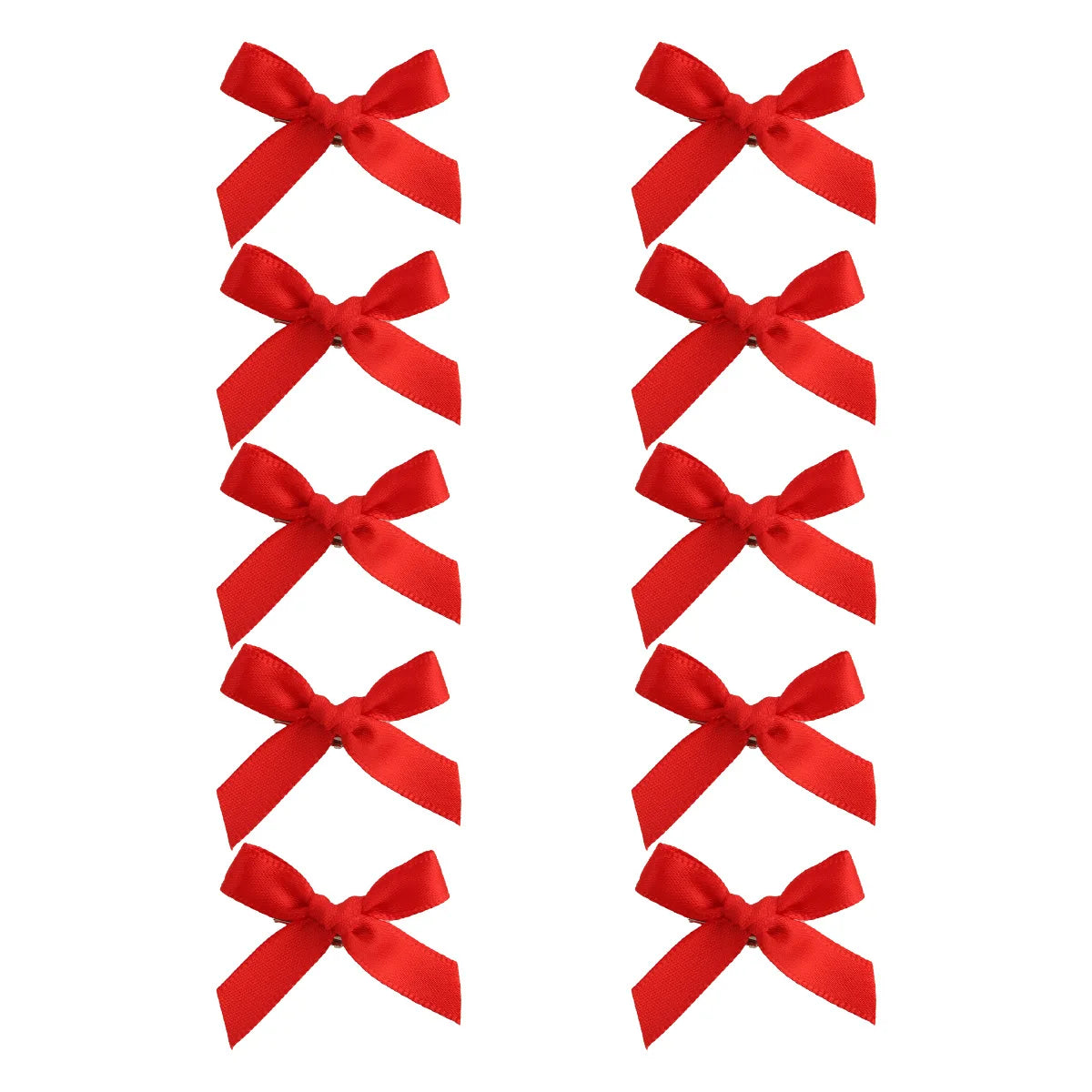 10pcs 4cm Cute Ribbon Bow Hair Clips Girls Korean Style Bowknot Mini Clip Hairpin Barret detail view
