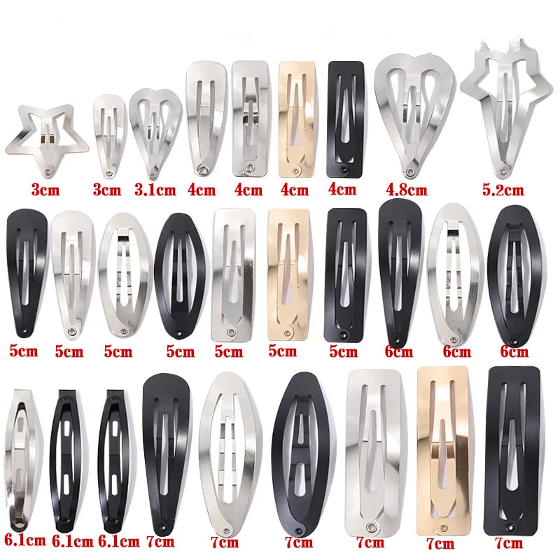 10/20/30PCS Women Basic Alloy Hairpin Silver Gold Waterdrop Shape Hair Clips Girls DI alternate view
