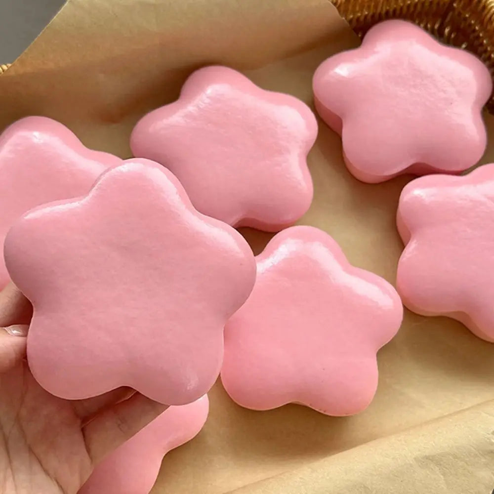 Yellow Milk Scent Star Squeeze Toy Slow Rising Pinch Stress Release Toys Super Soft Sl close-up view