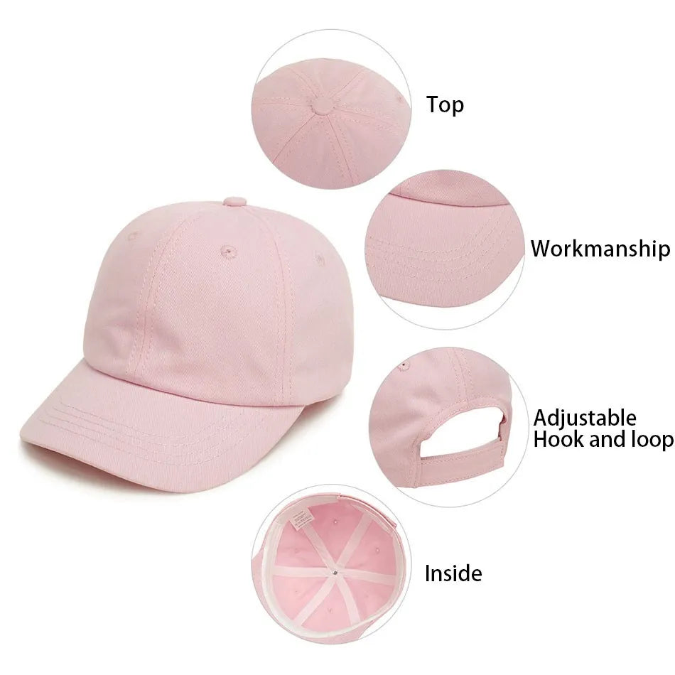 Baby Baseball Cap for Toddler | Low Profile Sun Hat with Adjustable Strap lifestyle view