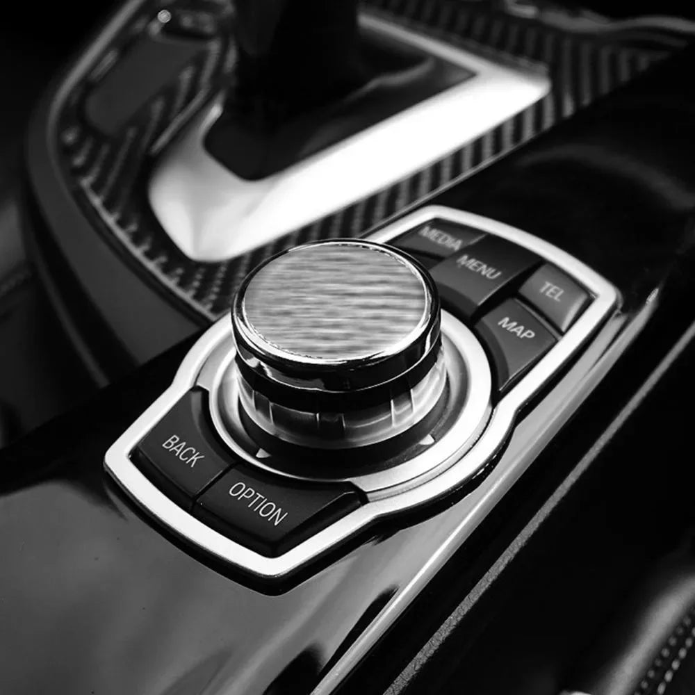 Car Multimedia Buttons Cover Molding Trim Car Accessories Interior for BMW 1 3 4 5 7 S close-up view