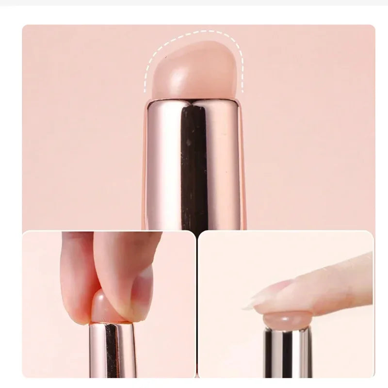 Nail Art Silicone Brush Reusable Mirror Powder Pigment Applying Manicure Tool Gradien alternate view