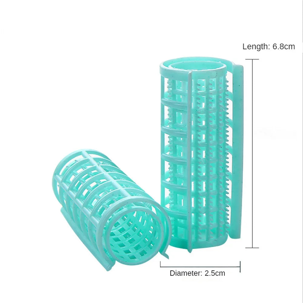 6/8/10/12/14Pcs Heatless Hair Curler Set | No Heat Hair Rollers for Root Perms and Ban close-up view
