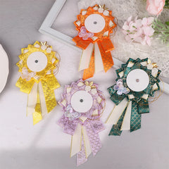Fashion Ribbon Cosplay Ita Bags Rosette Protection Flower Pin Holder Adapt to 55-75mm alternate view