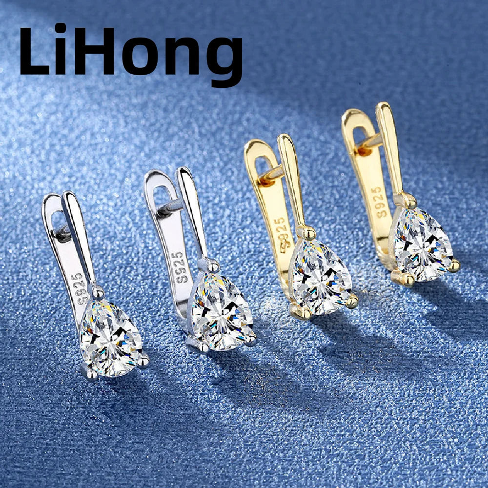 925 Sterling Silver Crystal Zircon Earrings For Women High-End Temperament Tassel Earrings Simple And Versatile Earring Jewelry