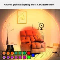 Rechargeable Motion Sensor RGB Night Light | Cat Eye Wall Lamp with 7-Color Changing alternate view