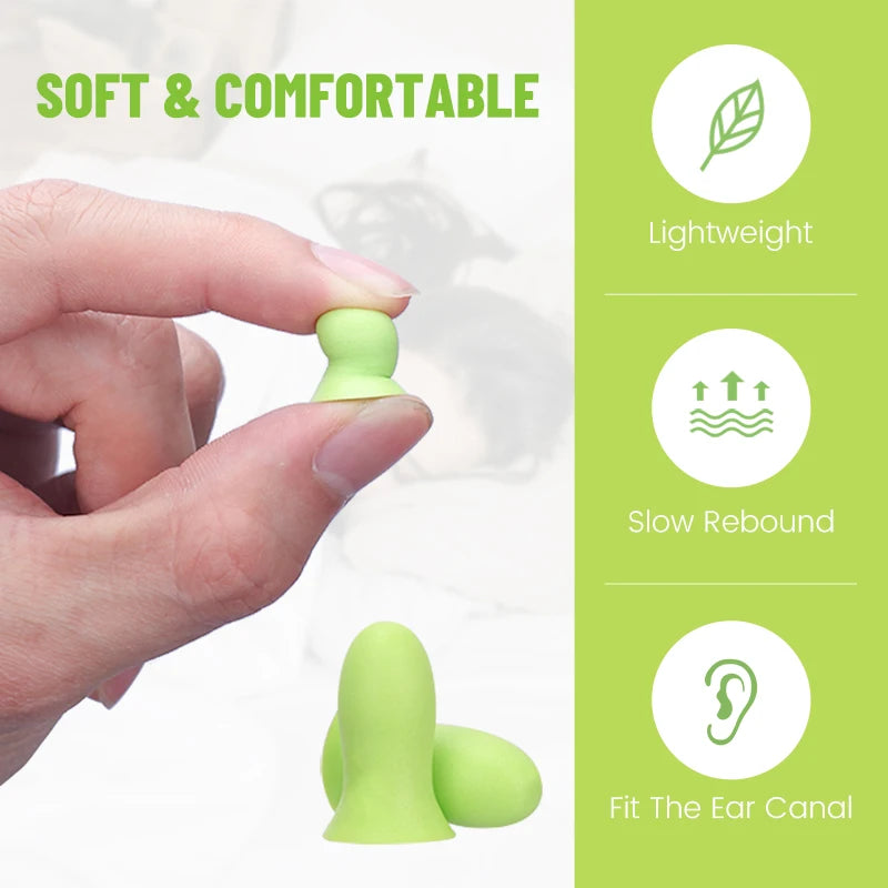 Sleeping Noise Reduction Earplugs | Slow Rebound Sponge Earplugs for Women with Small Ea detail view