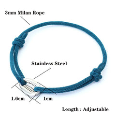 Handwoven Rope Macrame Bracelet for Men | Adjustable Shell Beach Surfer Bracelet alternate view