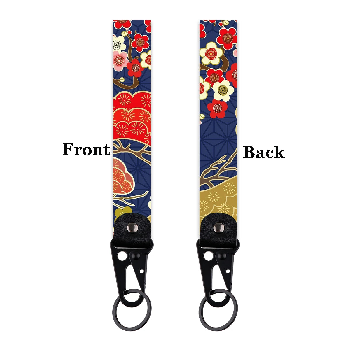 Datura Flower Keychain | Artistic Car Key Ring for Men and Women close-up view