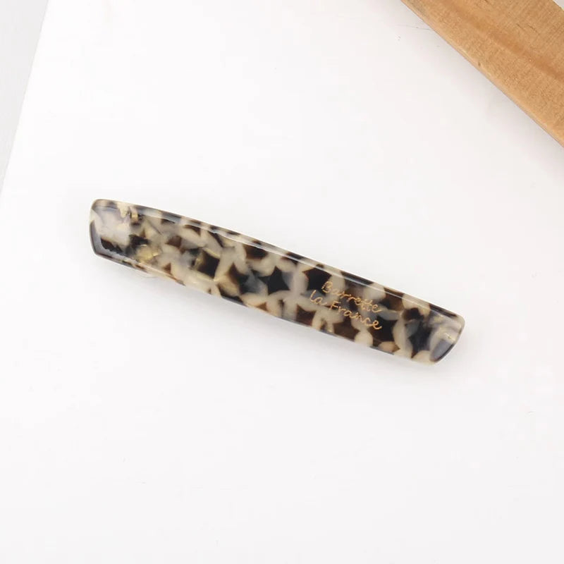 Acetate Hair Clip Elegant Hairgrip Colorful Geometric Barrettes Hairpin Women Hair Acces detail view