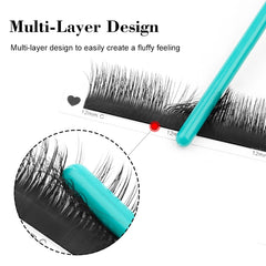 Winky Beauty 6D Wild Eyelashes Double-layer Camellia Eyelash Extensions, Premade Volume Fans Wispy 0.07 C/D Individual Lash