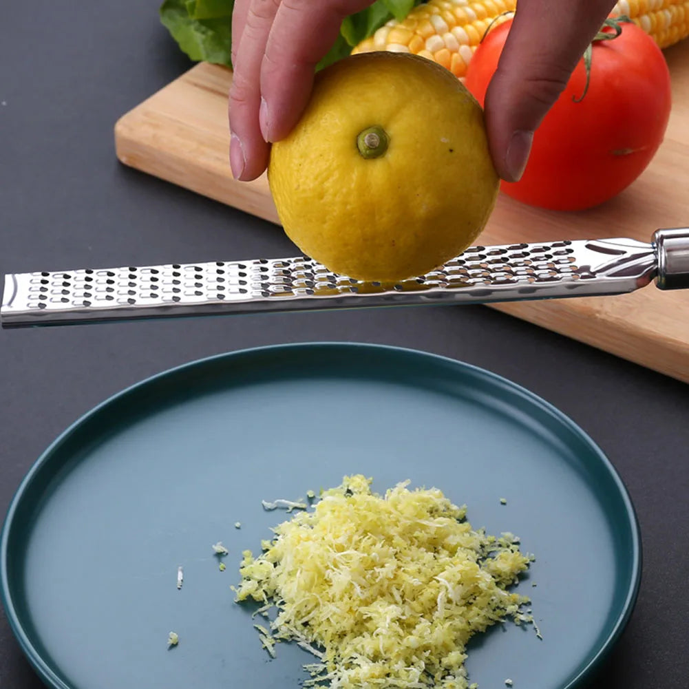 Grater Lemon Cheese Spices Stainless Steel Grater Kitchen lifestyle view