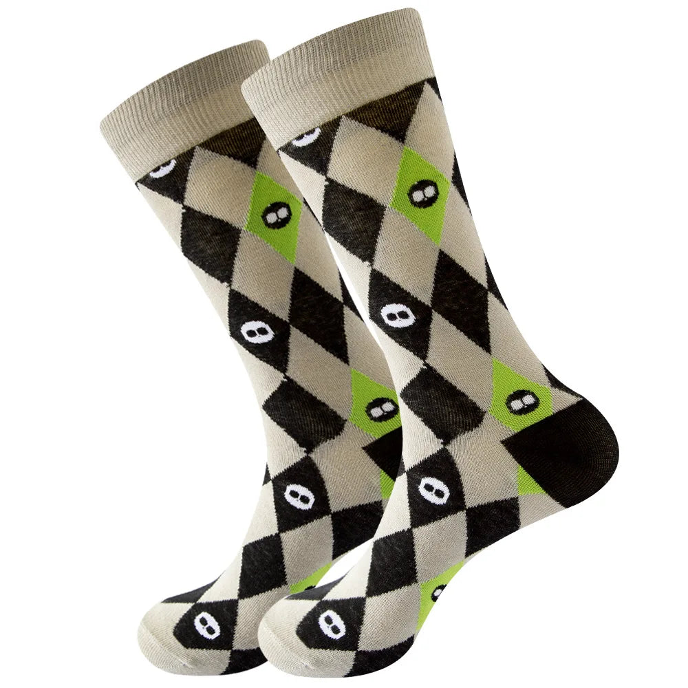 Sock Combed Cotton Funny Men's Big Size Crew Harajuku Hip Hop Thick Long Socks