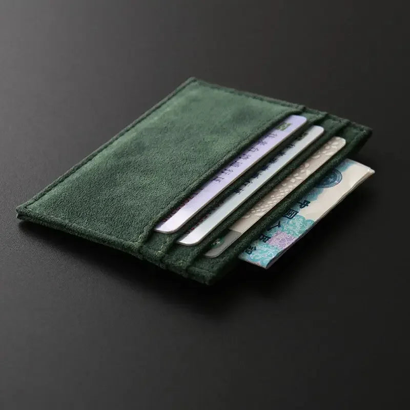 Slim Leather Card Holder | Multi Slot ID Wallet for Men lifestyle view