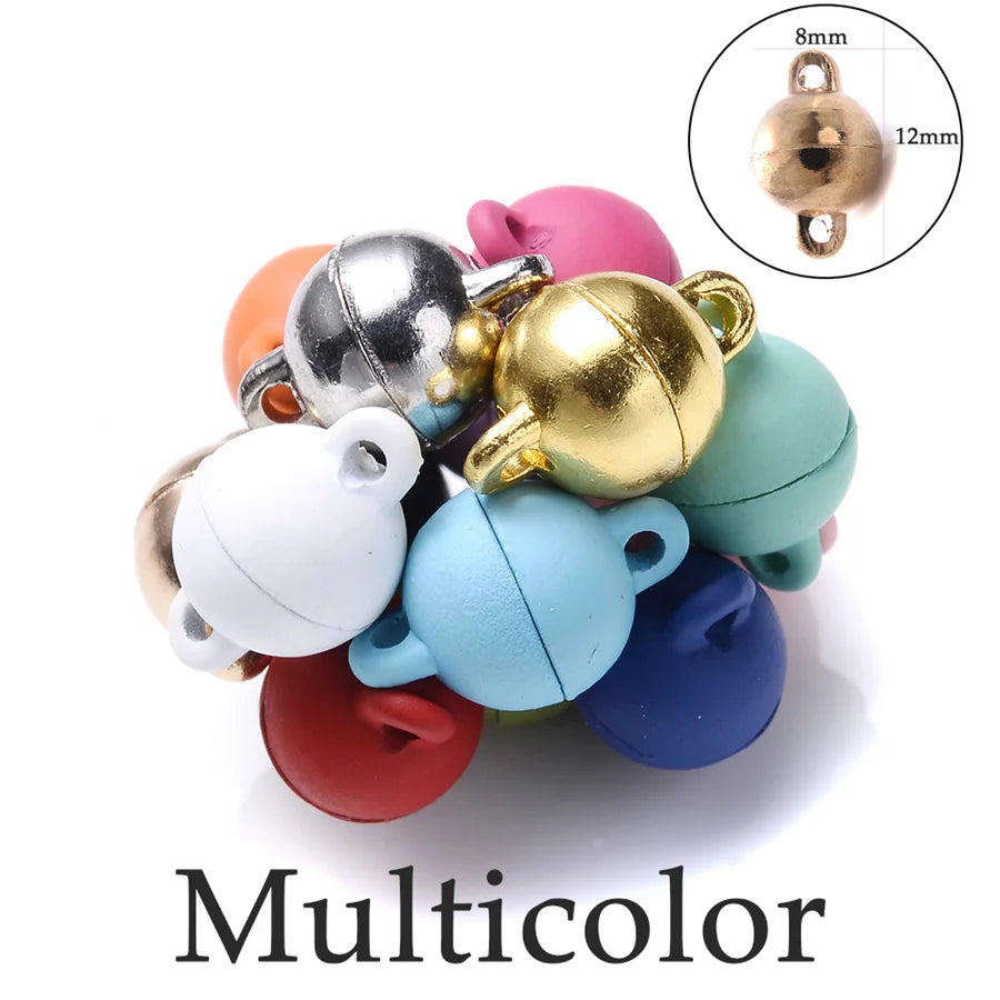 Heart Round Magnetic Clasps Set | DIY Jewelry Connector Charms alternate view