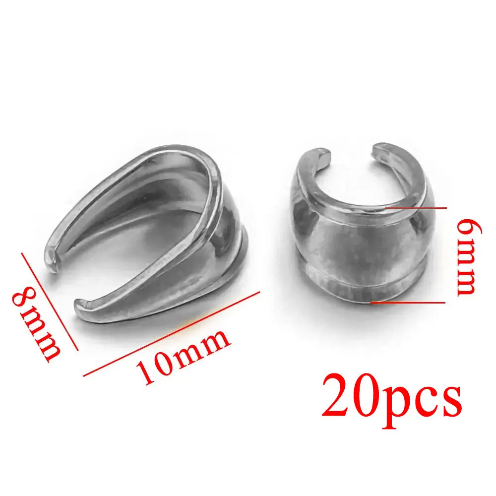 20/50pcs Stainless Steel Gold-plated Melon Clasps Glossy Jewelry Connector for DIY Ne alternate view