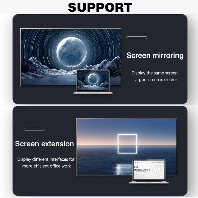 NNBILI HDMI 2.1 Adapter | 48Gbps 8K@60Hz Elbow and Straight Converter additional angle