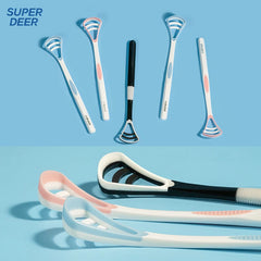 Super Deer Silicone Tongue Scraper 1Pcs Macaron Color Tonger Brush Cleaning Tools Toothbrush Oral Care Fresh Breath Safe Clean