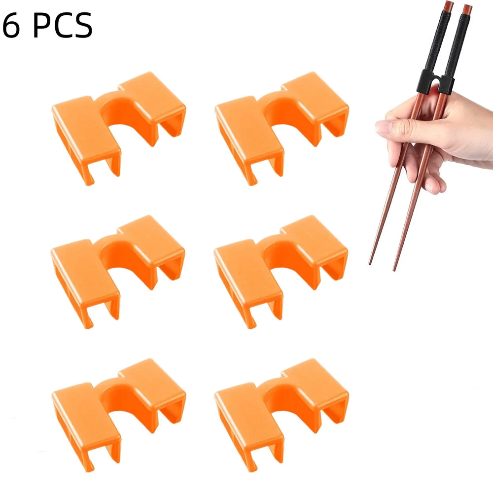Reusable Training Chopsticks Helpers 6 PCS Adult Beginner Trainer close-up view