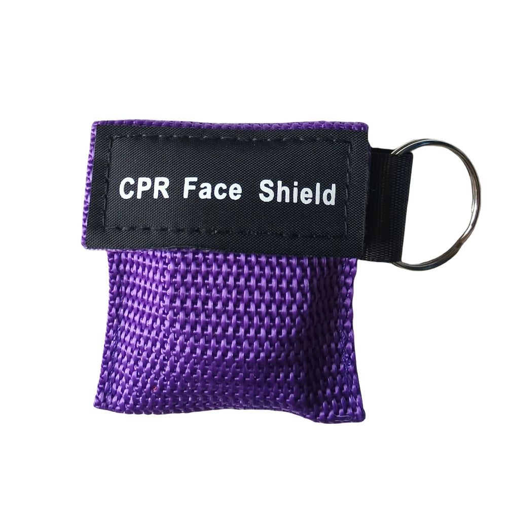 Compact CPR Face Shield Keychain | Portable Emergency Resuscitator Mask additional angle