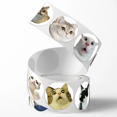 Funny Cat Meme Stickers for Kids | 100 or 500 Pack Teacher Reward Stickers alternate view