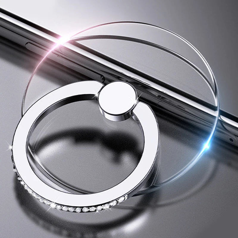 Transparent Cell Phone Ring Holder Stand 360°Degree Rotation Clear Finger Grip Kickst alternate view