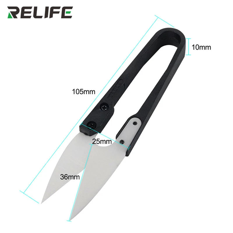 RELIFE RL-102 Ceramic Insulated U-Scissors | High Hardness Battery Cable Cutting Tool lifestyle view