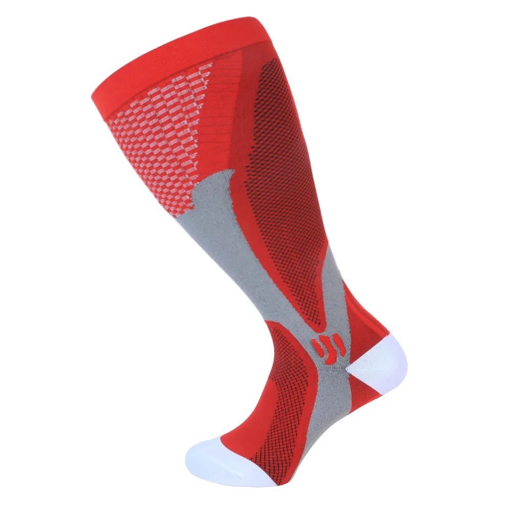 1/3Pairs 3XL-7XLPlus Size Wide Calf Compression Socks Women Men 15-20mmhg Large size lifestyle view