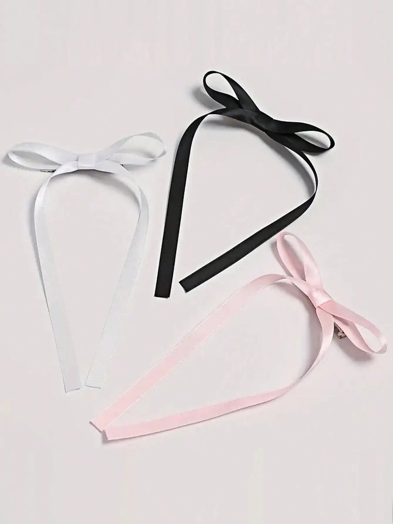 2/12/36 Pcs Fashion Simple Sweet Bow Ribbon Hair Clips For Women Girls Party Hair Acc alternate view