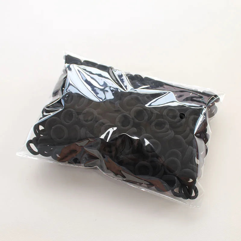 100/300/500Pcs Hair Bands for Children Colorful Nylon Scrunchie Hair Ties Rubber Band alternate view