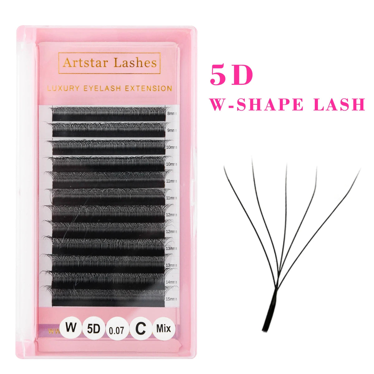 ARTSTAR W Shaped Premade Fan Eyelash Extensions | 3D 4D 5D 6D Volume Lashes lifestyle view