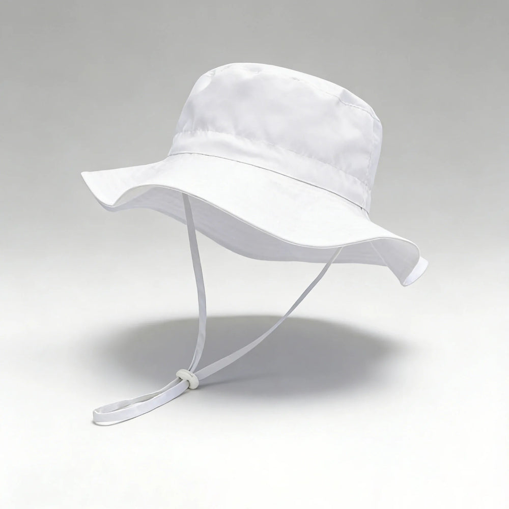 Solid Color Kids Fisherman Hat | Unisex Summer Sun Protection Hat additional angle