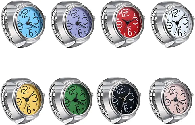 Retro Roman Vintage Punk Finger Watch Ring