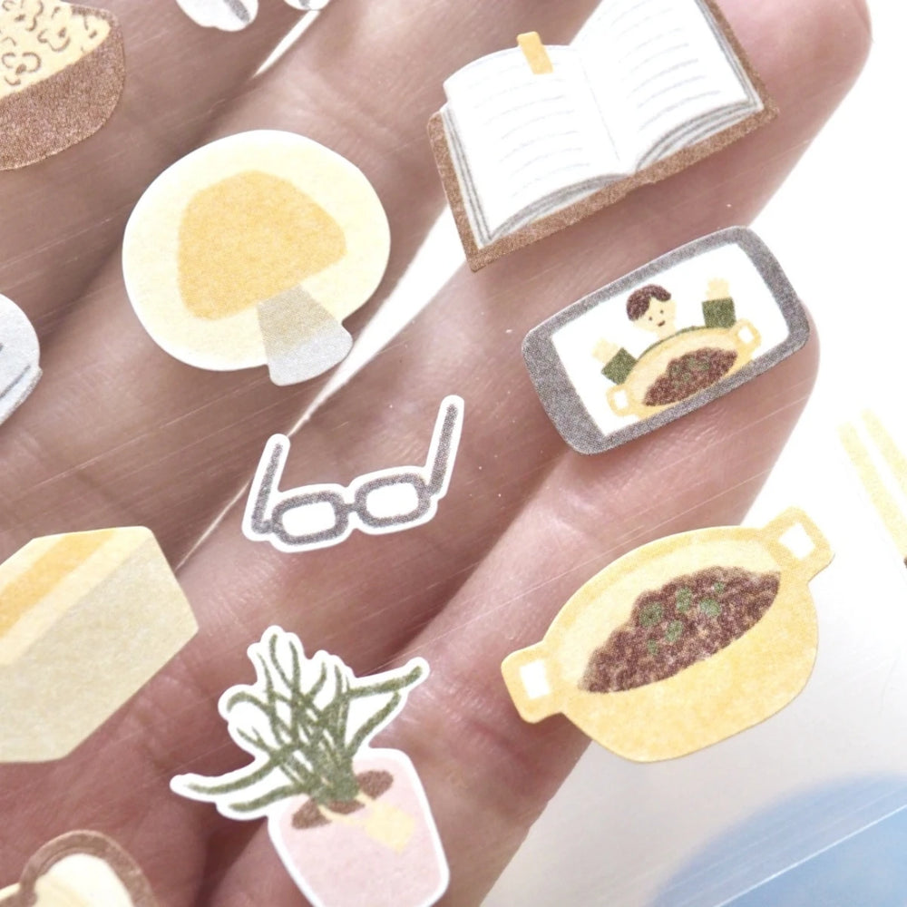 Korean Import Suatelier Lazy Sunday Stickers Scrapbooking Diy Journal Dairy Cute Deco lifestyle view