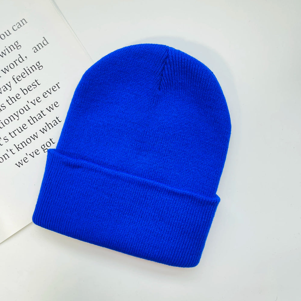 MLFO Colorful Knit Beanie with Ear Flaps | Unisex Winter Hat additional angle