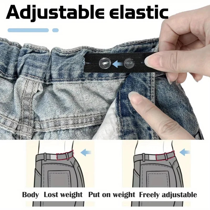 2 Pieces Invisible Belt Tightener Set Sewing Tools Seamless Trouser Buckle Adjuster detail view