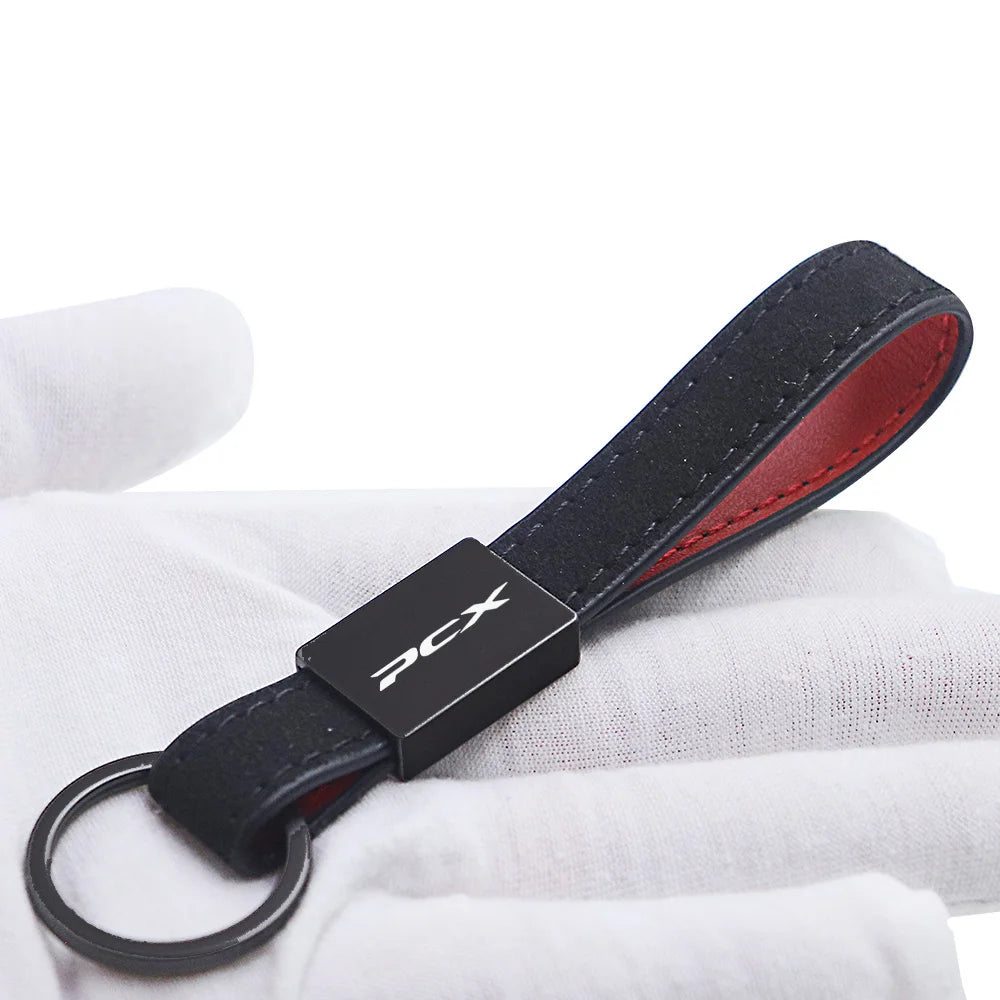 PCX Motorcycle Keychain | Leather Key Ring for Honda PCX125 PCX150 PCX160 alternate view