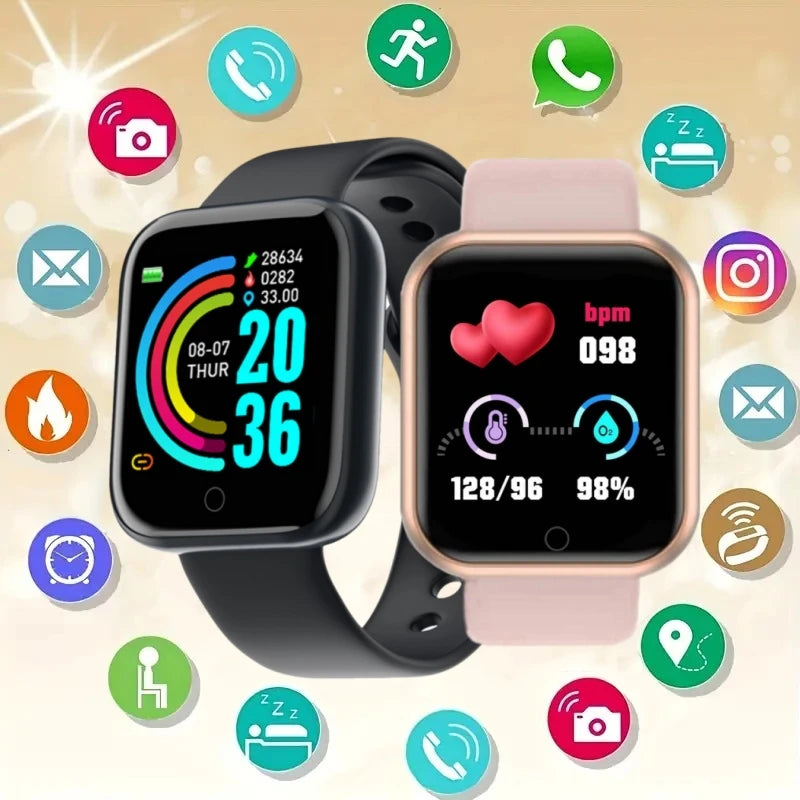 Men Smart Watch Women Watches Electronic Bracelet Message Remind Weather Clock Fitness Monitor Y68 S