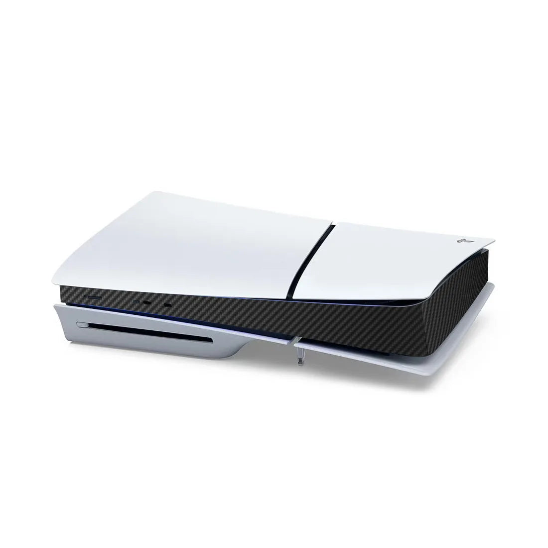 For Sony PS5 Slim Console Carbon Fiber Skin Cover Sticker Host Center Decals Game Con lifestyle view