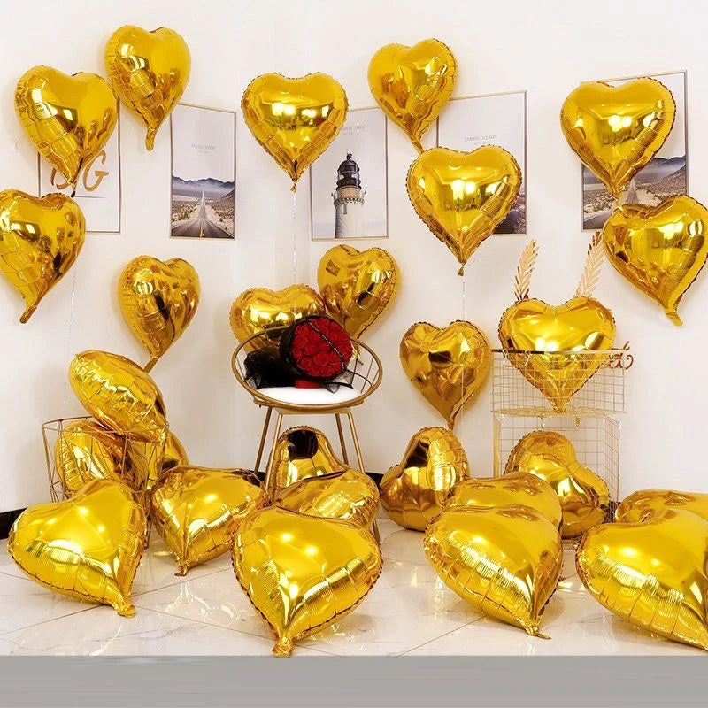 Love Heart Foil Balloons Helium Balloon Valentine's