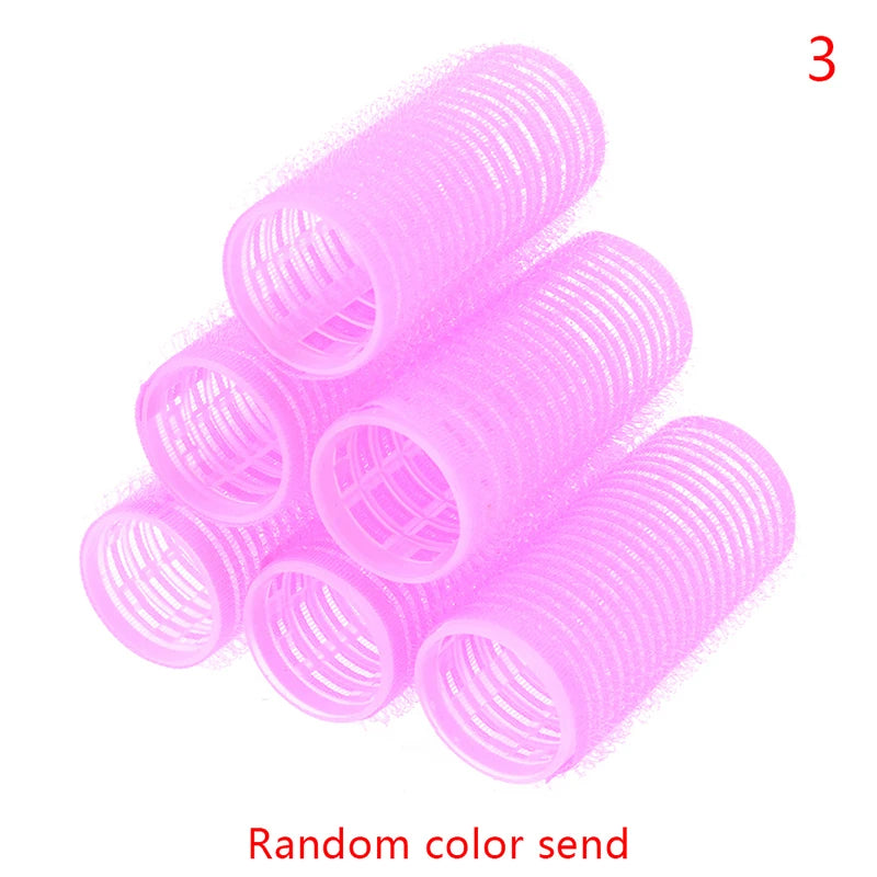 Hair Volume Curlers No Heat Self-Grip Hair Holding Rollers Heatless Curls Modeler Salo close-up view