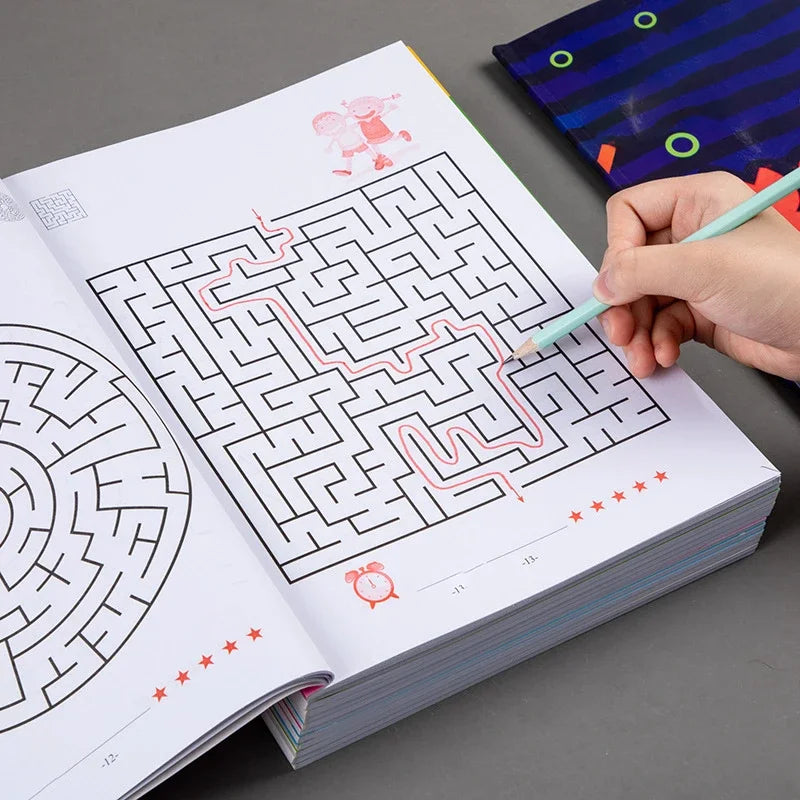 Kid's Maze Game Book Student Concentration Training Book Intellectual Development Edu alternate view