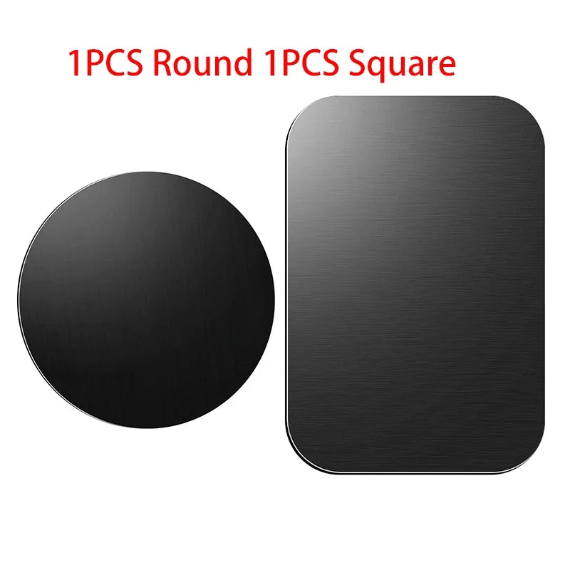 1/2/5/10pcs Magnetic Metal Plate Disk Car Phone Holder Stickers Magnetic Patch Sticke lifestyle view