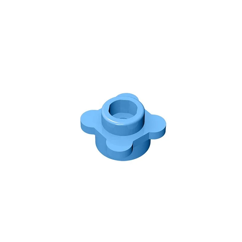 Gobricks GDS-839 Plate Round 1x1 with Flower Edge | Compatible with Lego 33291 28573 detail view