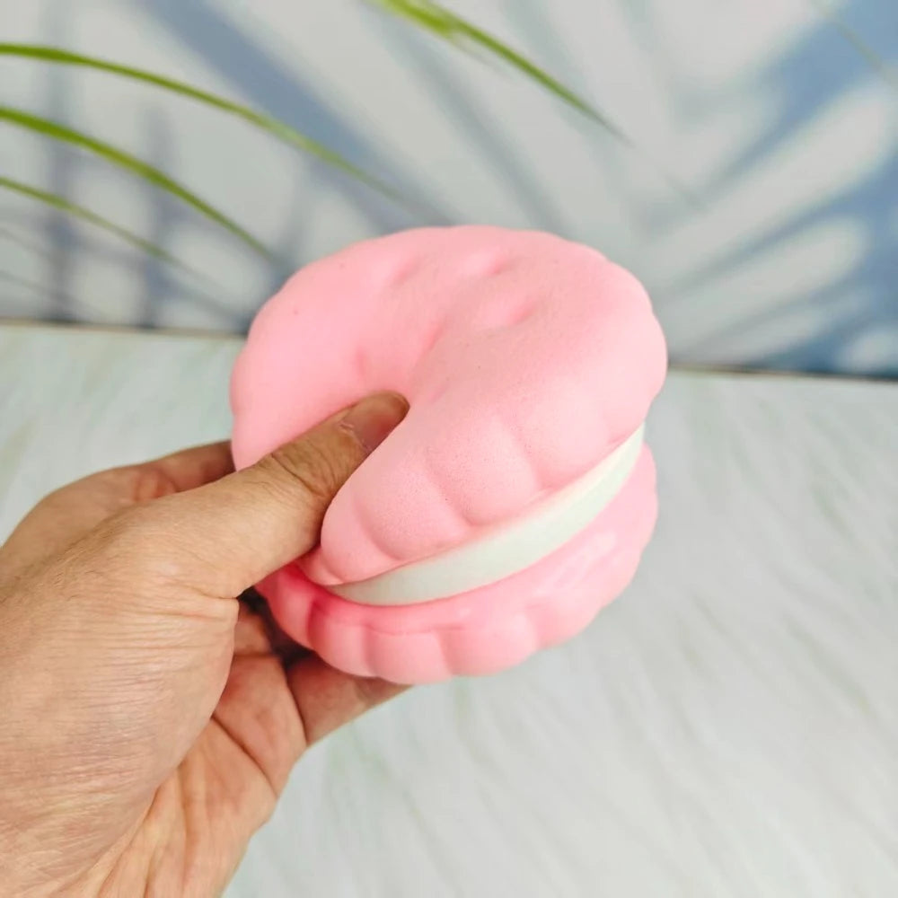 Squishy Simulated Cake Squeeze Toy | Soft Stress Relief Sensory Fidget for Anxiety close-up view