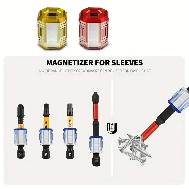 Magnetizer and Demagnetizer for Screwdriver Bits | 1/4 Inch Magnetic Tool Set detail view