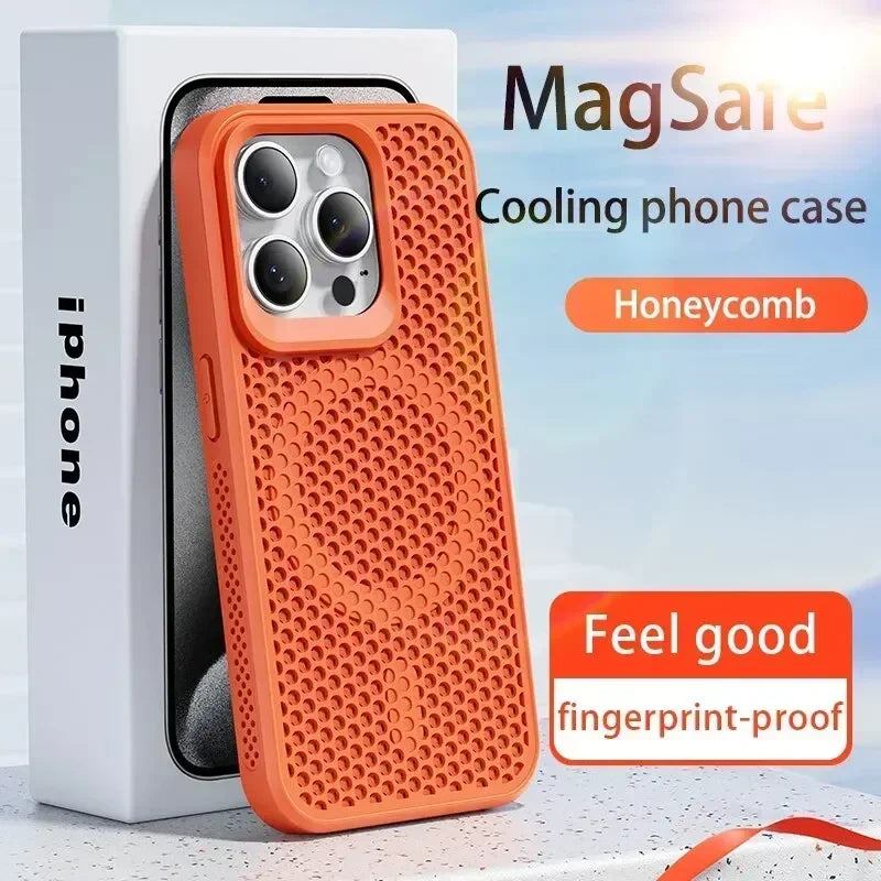 Cooling Heat Dissipation Phone Case For iPhone 17 18 16 15 14 13 12 11 Pro Max Breath alternate view